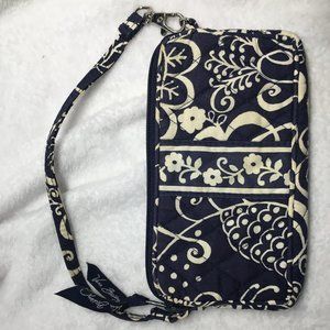 Vera Bradley Navy / White Wristlet